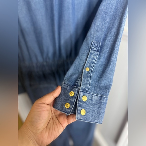 Michael Kors Denim Blue Women's Jumpsuit - Picture 10 of 12